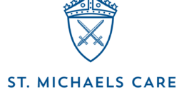 St Michael's Logo displayed in the brand Blue colour in PNG format